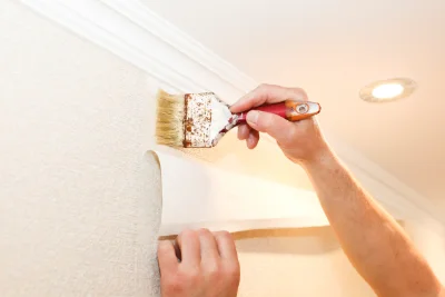 Pose de papier peint à Bascous — revêtements muraux et toiles de verre